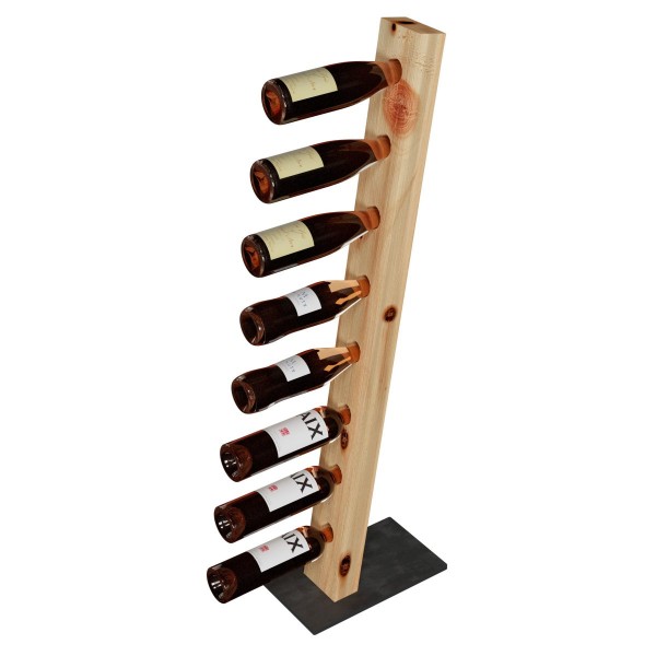 Weinständer aus Zirbenholz - für 8 Flaschen - 100cm Höhe - Weinregal